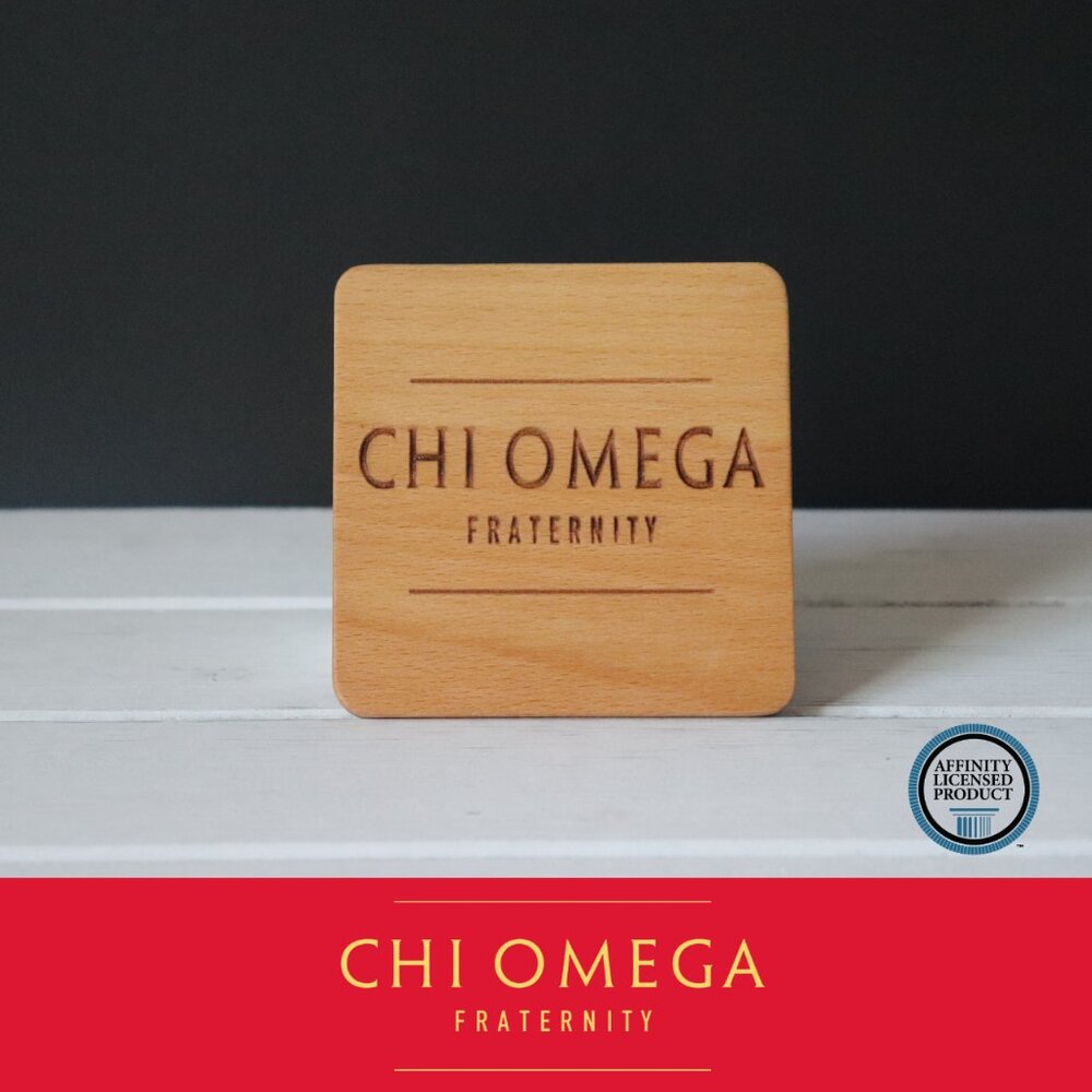 Chi Omega Official (Set of 4 Coasters)